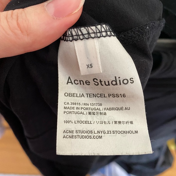 ACNE Studios Black Obelia Tencel Dress sz XS - Picture 10 of 10